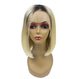 #1b/613 Bob Style Lace Wig