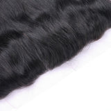 Straight Virgin Human Hair Natural Black Frontal