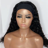 Deep Wave Glueless Headband Wig Naturlal Black 180% Density