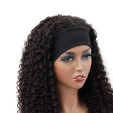 Kinky Curly Glueless Headband Wig Naturlal Black 180% Density